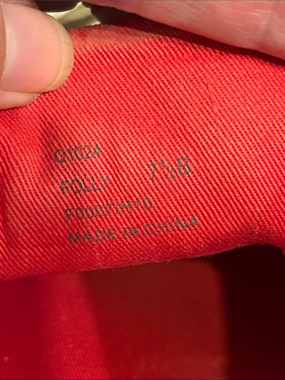 Coach Brown Signature Sneakers with Red Patent Leather Accents Pink Red Ribbon